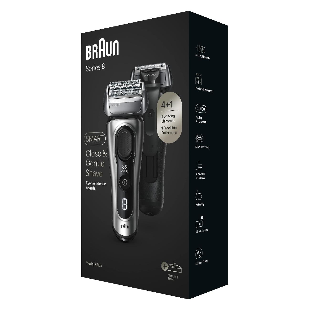 Электробритва мужская Braun S8 8517s Silver