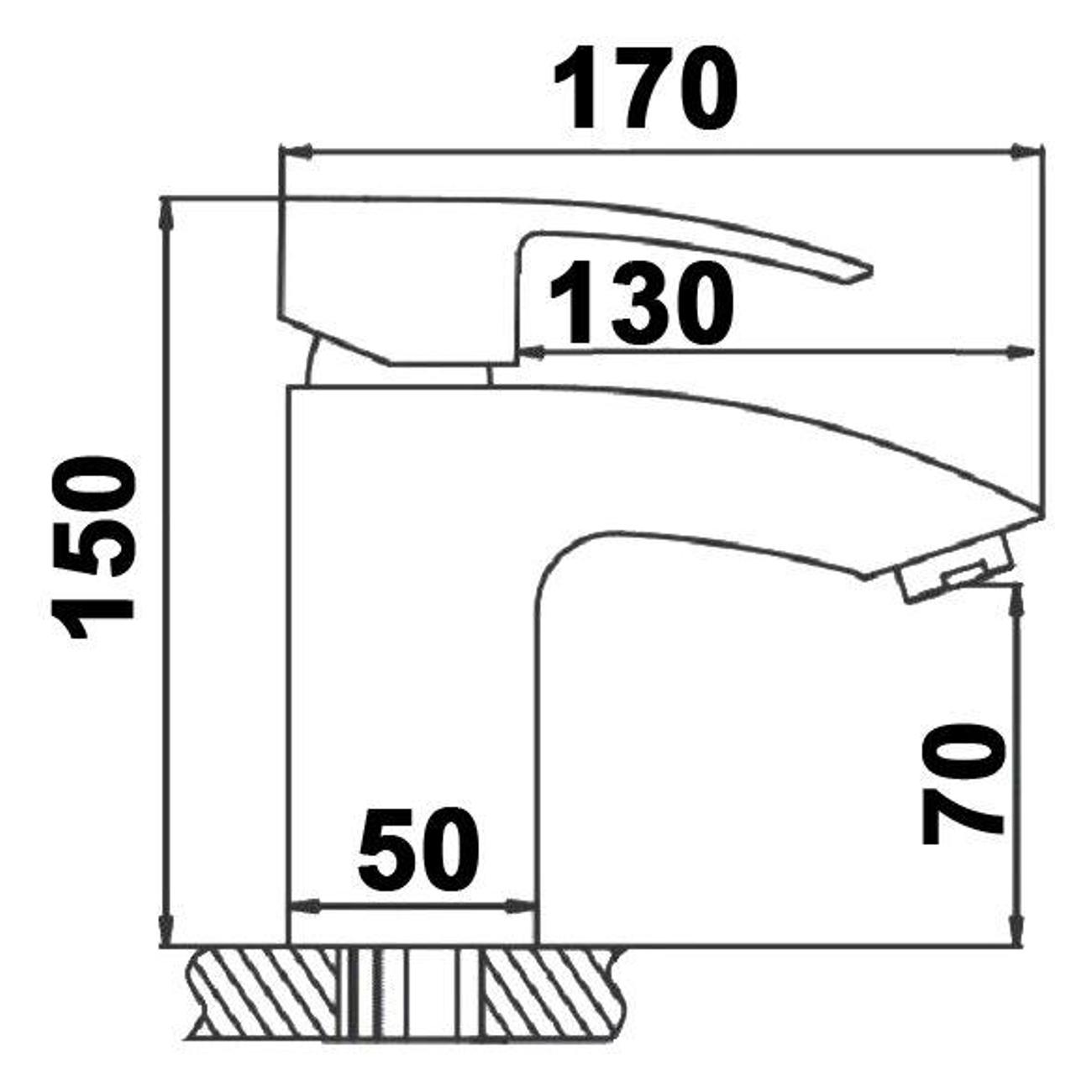 Смеситель для умывальника Wisent WP10001-2