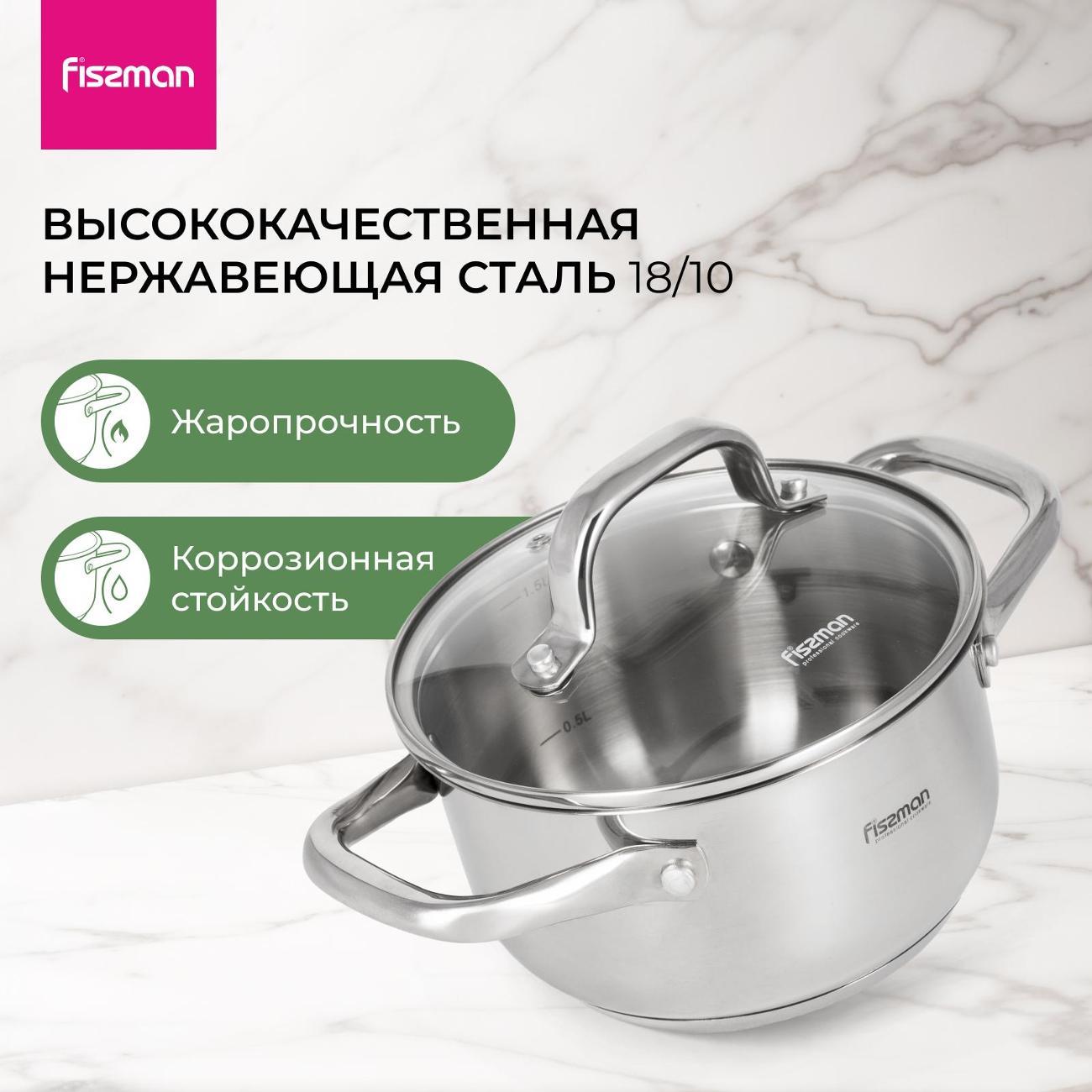 Набор кастрюль FISSMAN Flory 5836
