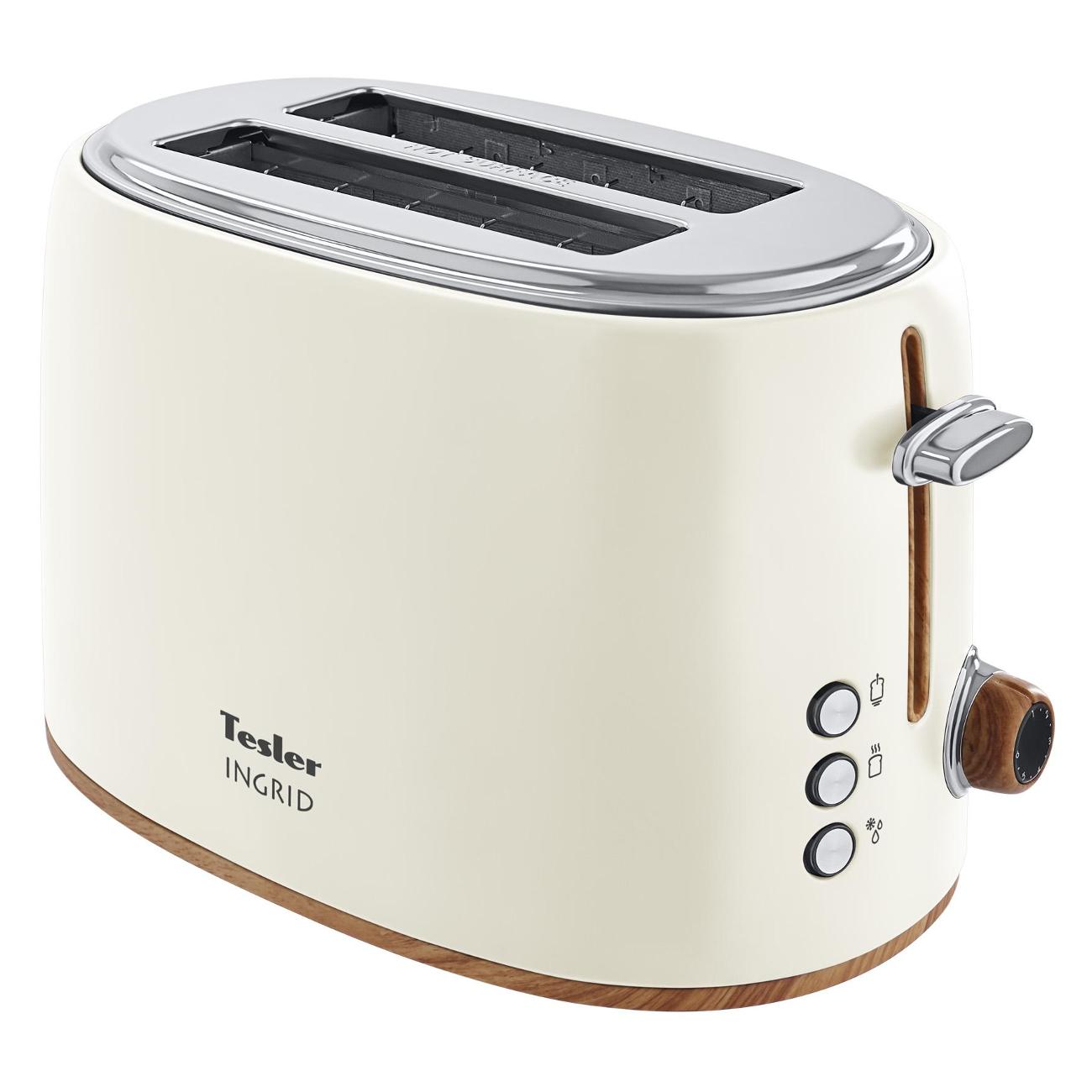 Тостер Tesler TT-240 BEIGE бежевый фото
