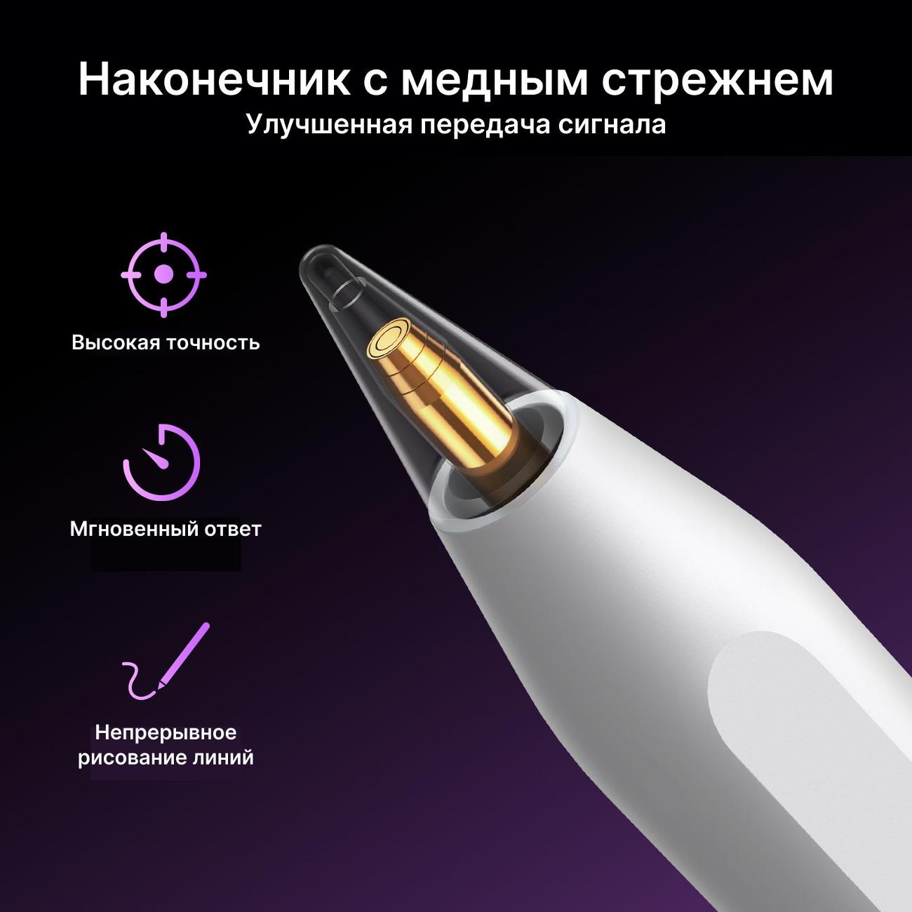 Стилус для планшета uGreen LP653 (15910) Smart Stylus Pen for iPad