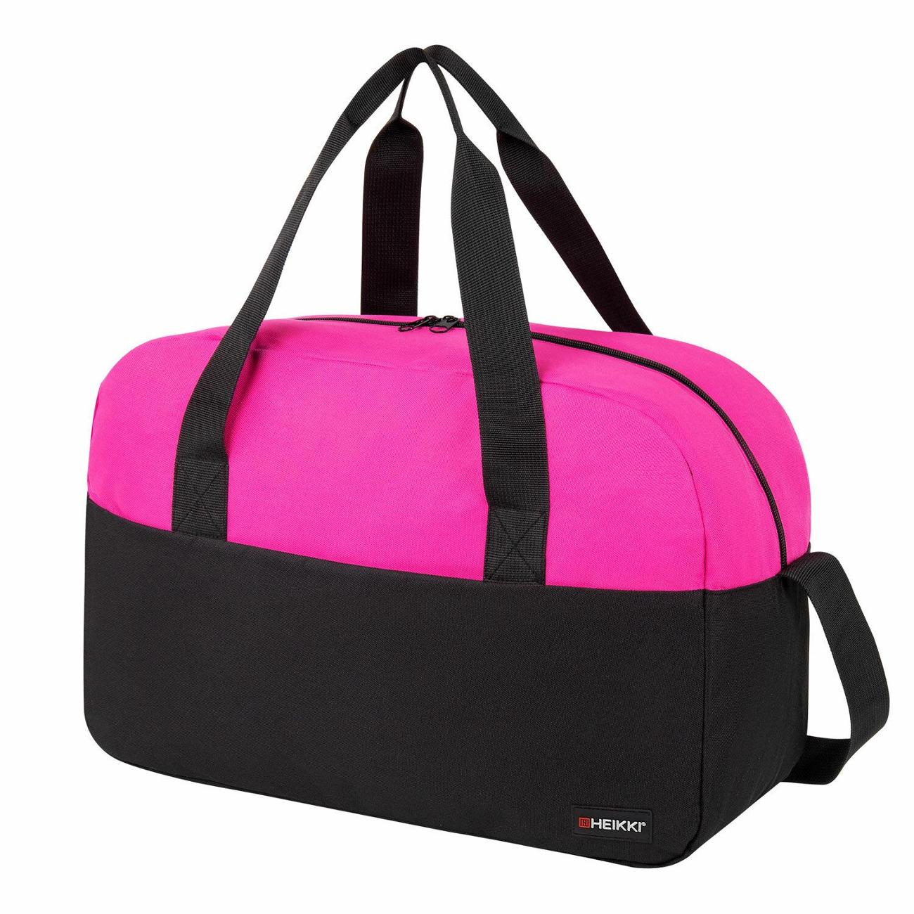 Сумка спортивная HEIKKI BASE, 30х44х17 см Black/ Pink