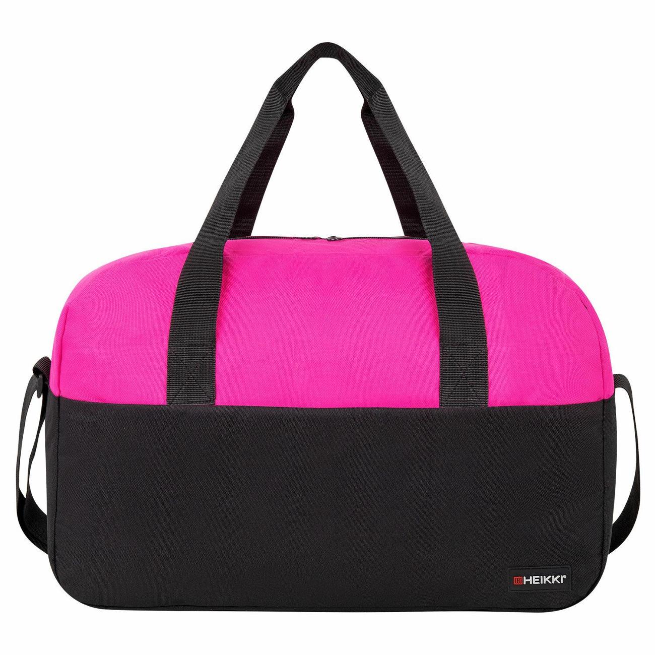 Сумка спортивная HEIKKI BASE, 30х44х17 см Black/ Pink