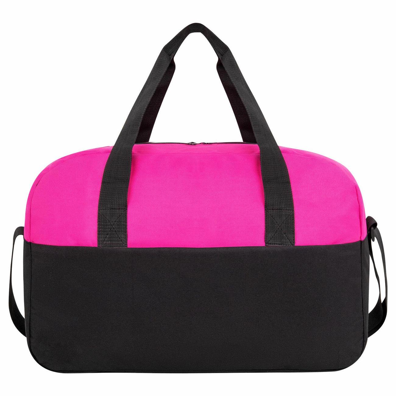 Сумка спортивная HEIKKI BASE, 30х44х17 см Black/ Pink