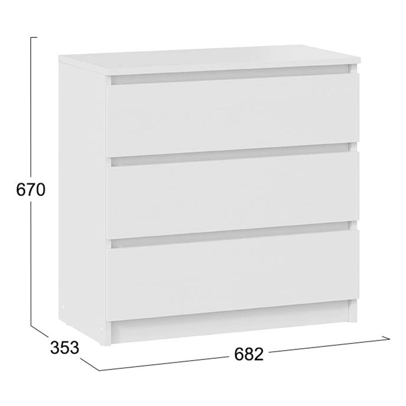 Комод бельевой Трия Бейли Белый