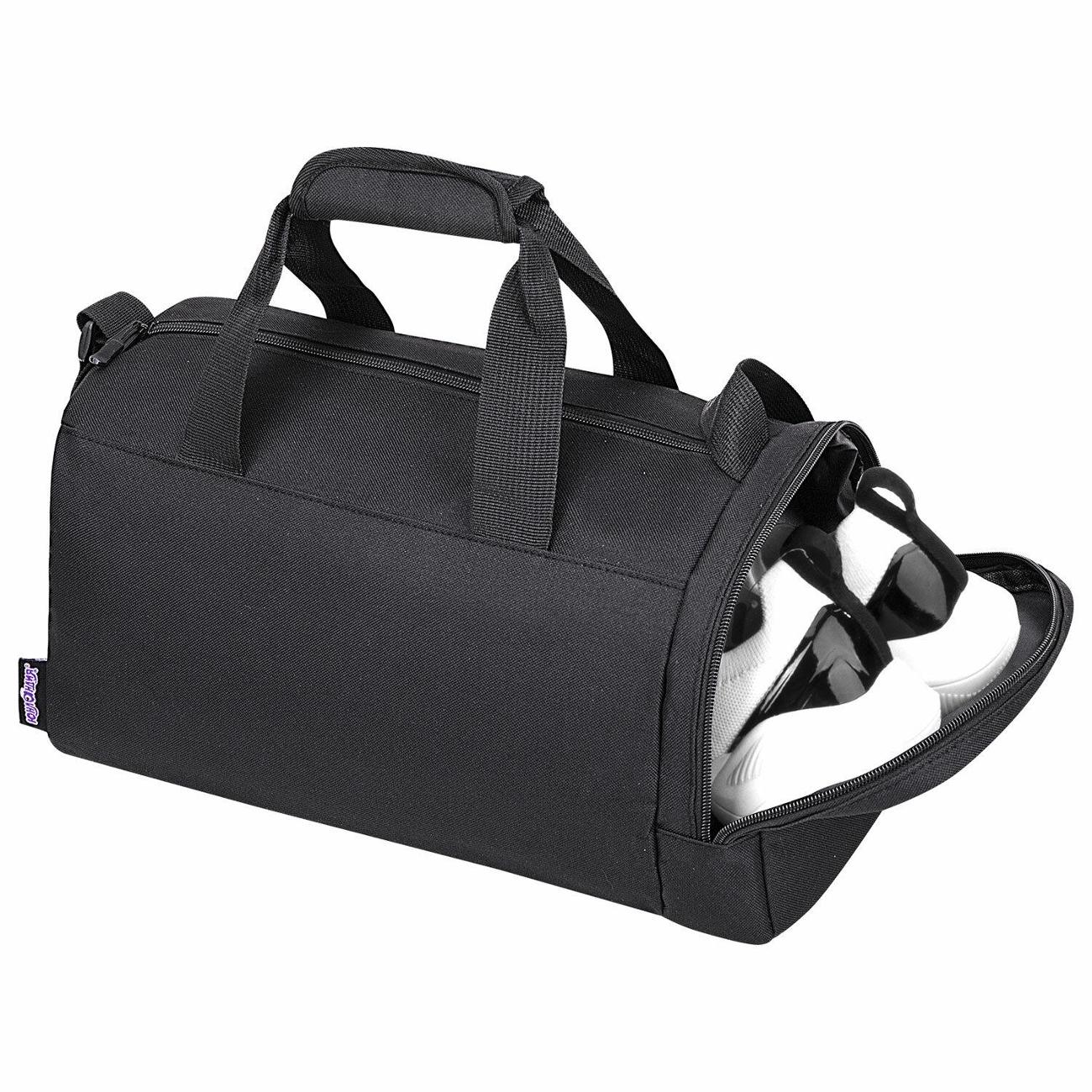 Сумка спортивная Юнландия с отделением для обуви, 40х22х20 см Black