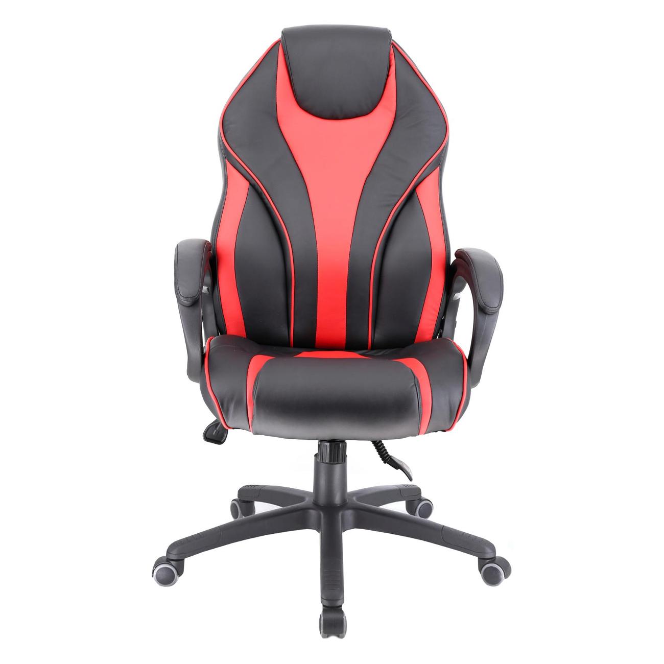 Кресло компьютерное игровое Everprof Wing TM, экокожа, Red (черный/красный)