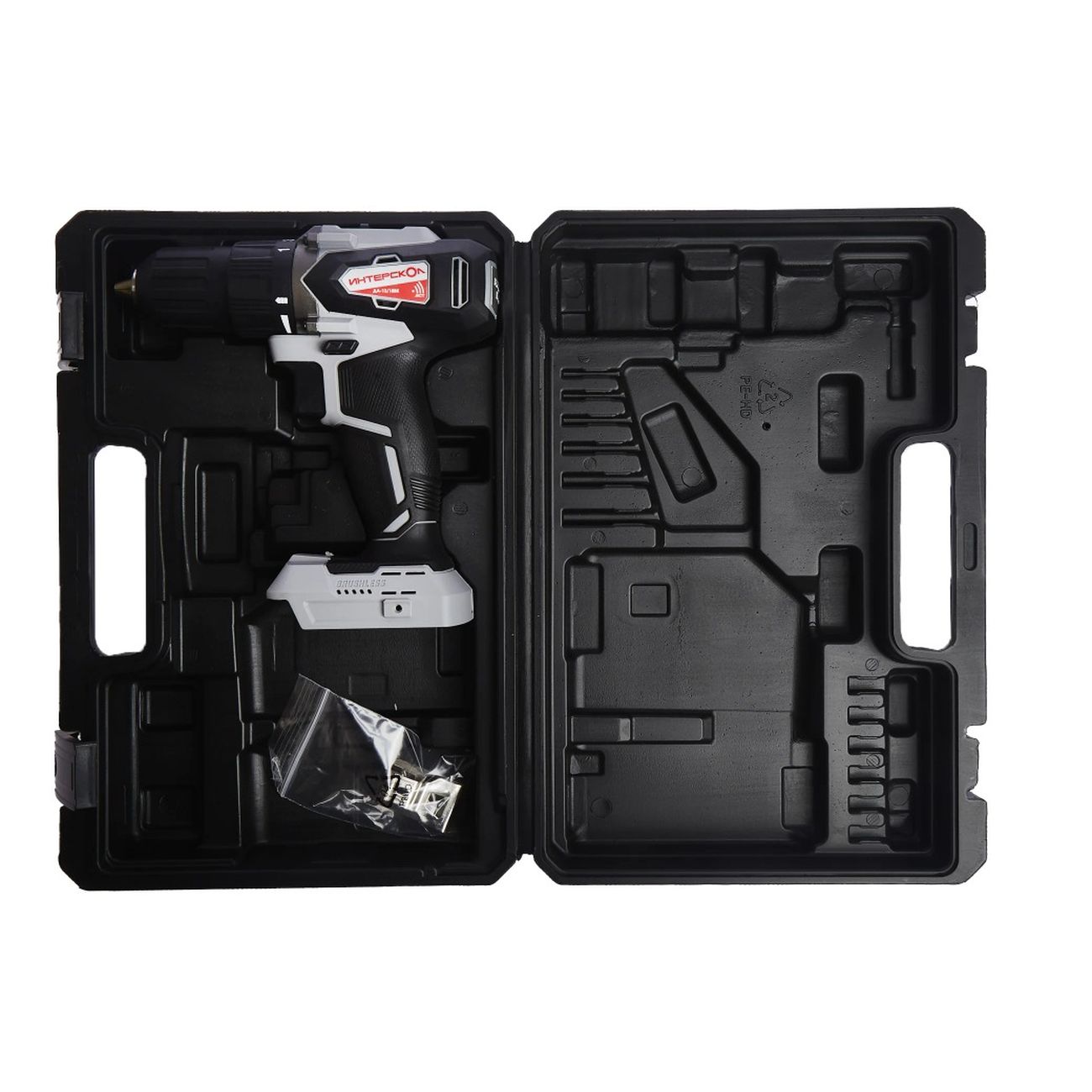 Дрель-шуруповерт ИНТЕРСКОЛ ДА-13/18ВК без АКБ и ЗУ