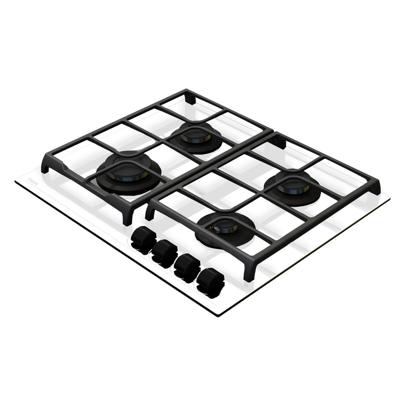 Встраиваемая газовая панель независимая Teka GBC 64100 KBN белый