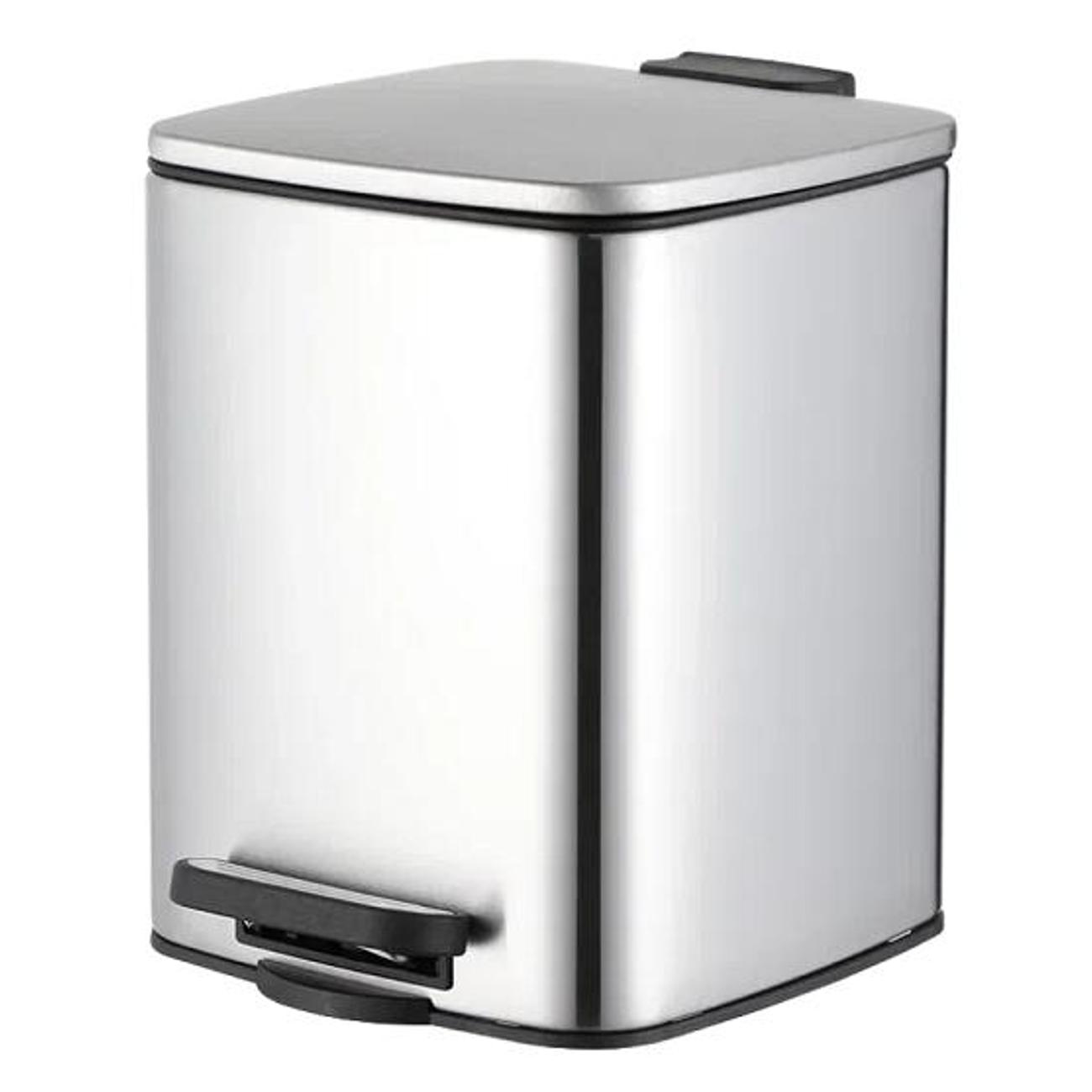 Ведро для мусора HOMIUM Bin серебристый