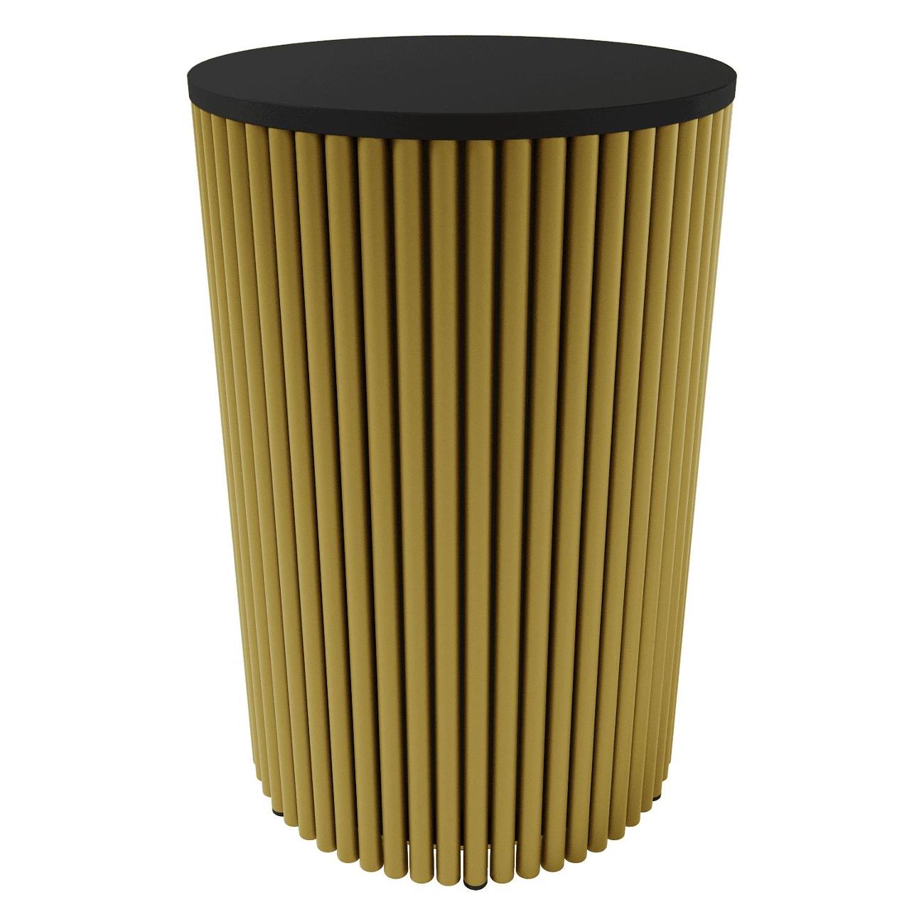 Столик журнальный GENGLASS TRUBIS Wood S золотой