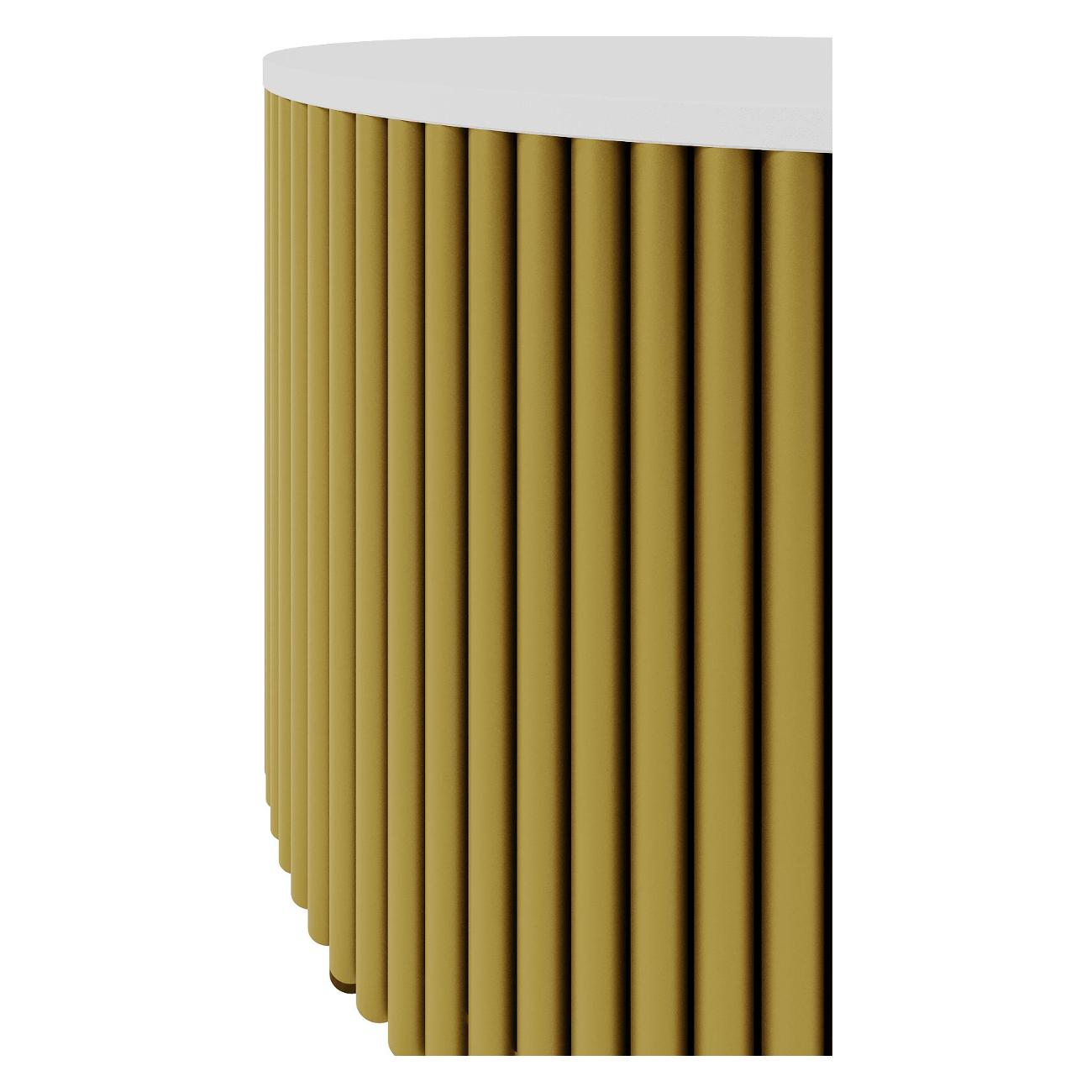 Столик журнальный GENGLASS TRUBIS Wood M золотой