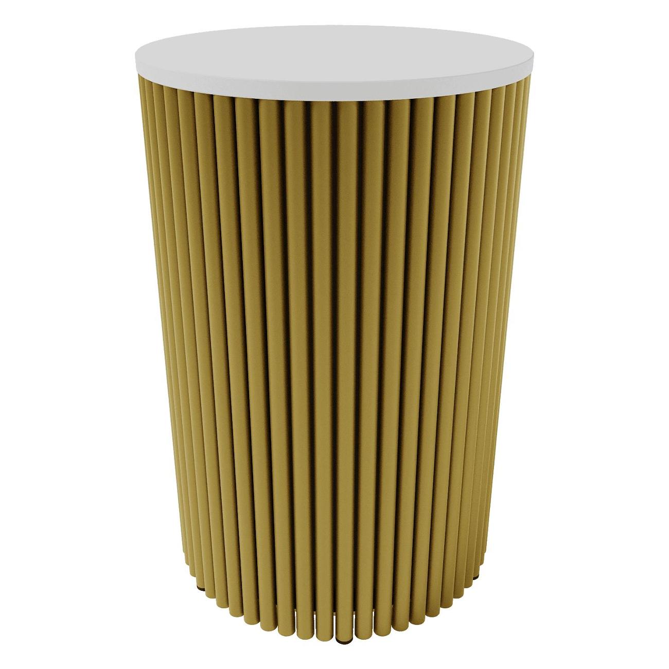 Столик журнальный GENGLASS TRUBIS Wood S золотой