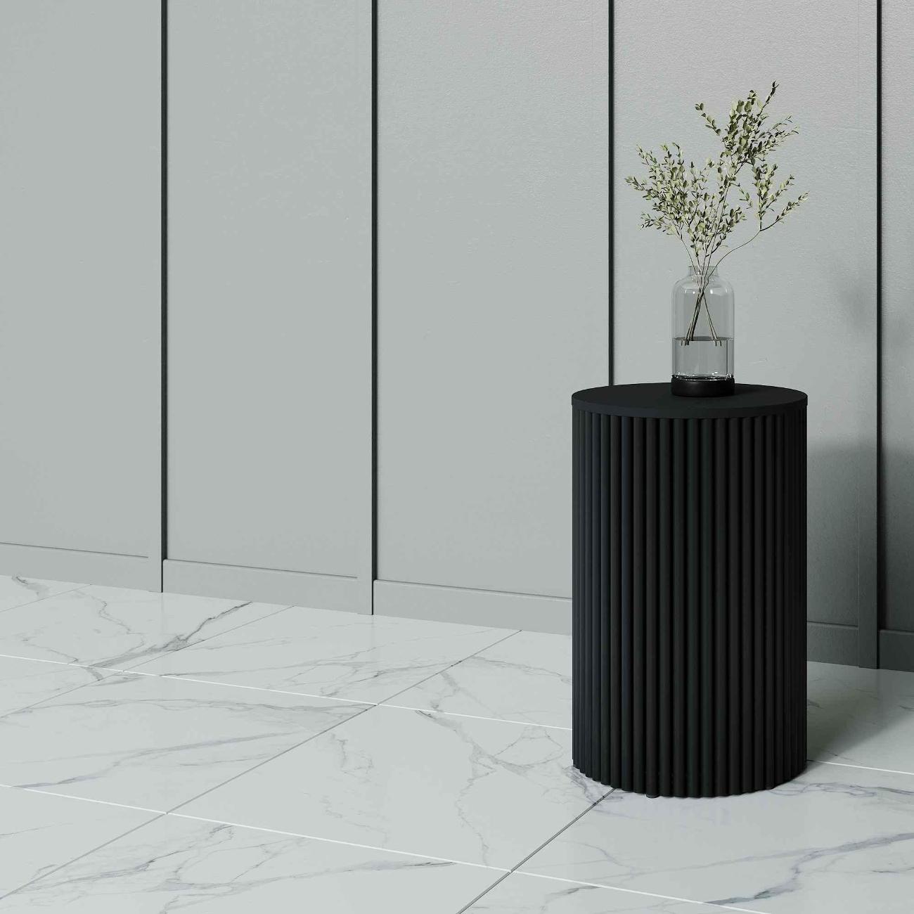 Столик журнальный GENGLASS TRUBIS Wood S черный