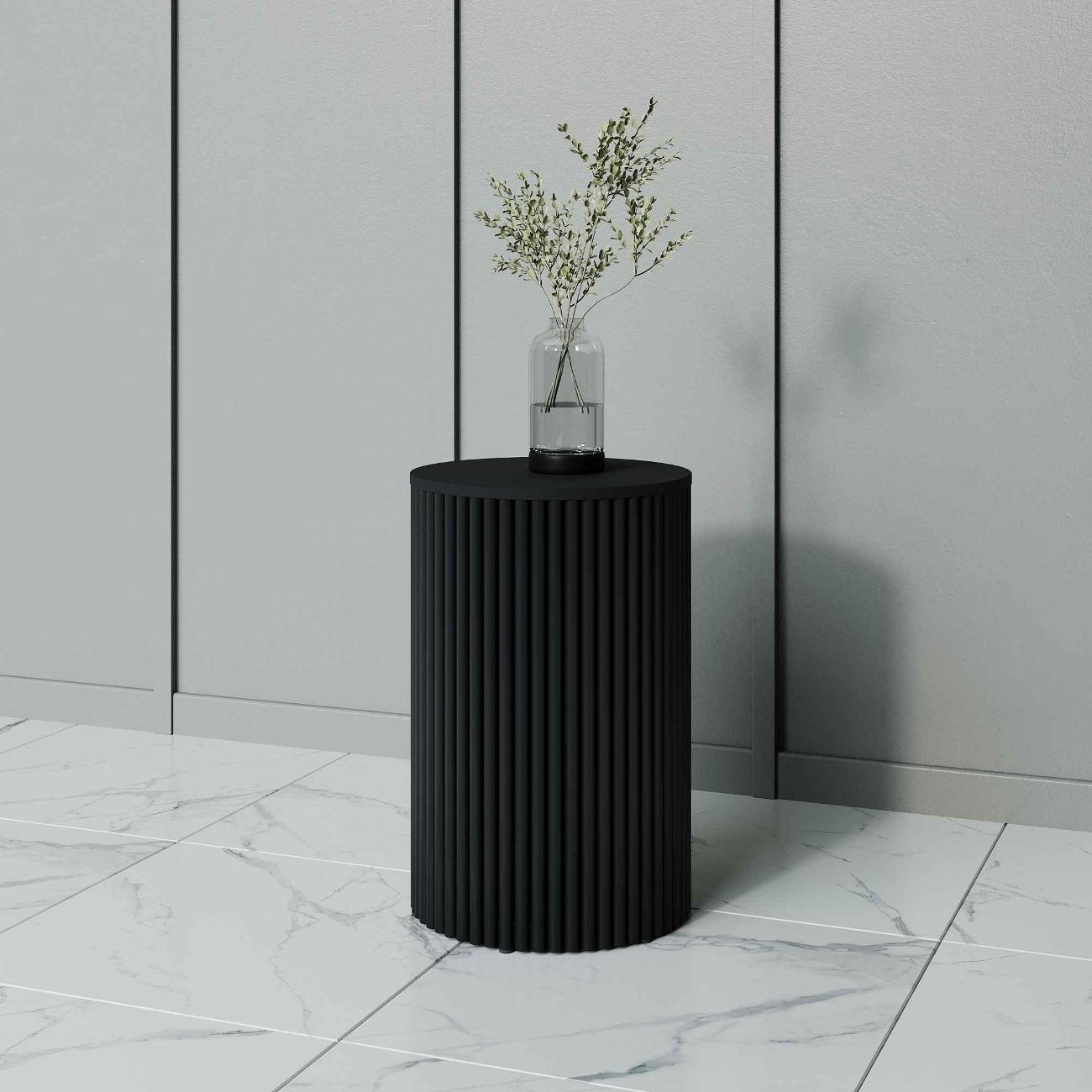 Столик журнальный GENGLASS TRUBIS Wood S черный