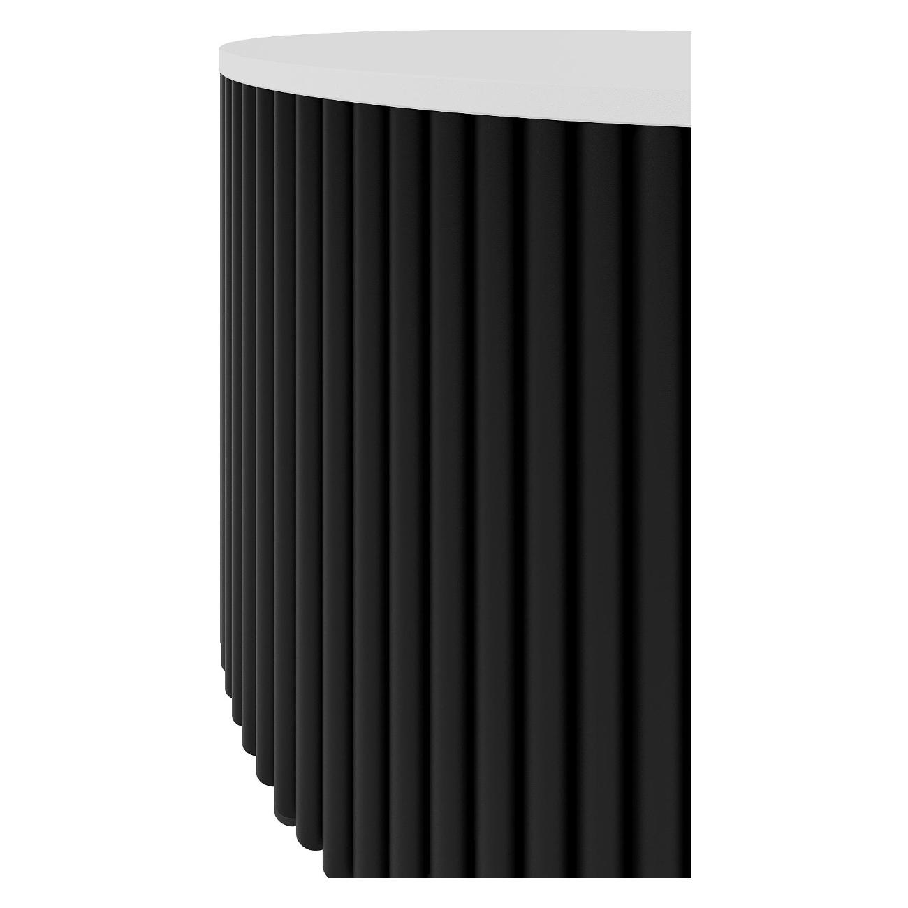 Столик журнальный GENGLASS TRUBIS Wood M черный