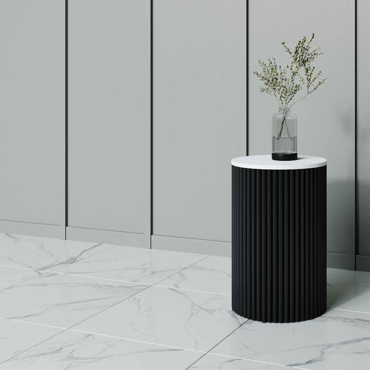 Столик журнальный GENGLASS TRUBIS Wood S черный