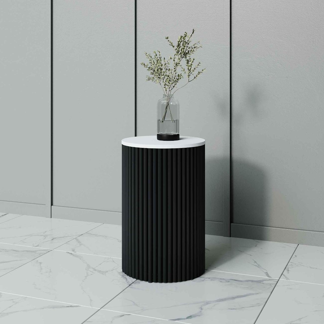 Столик журнальный GENGLASS TRUBIS Wood S черный