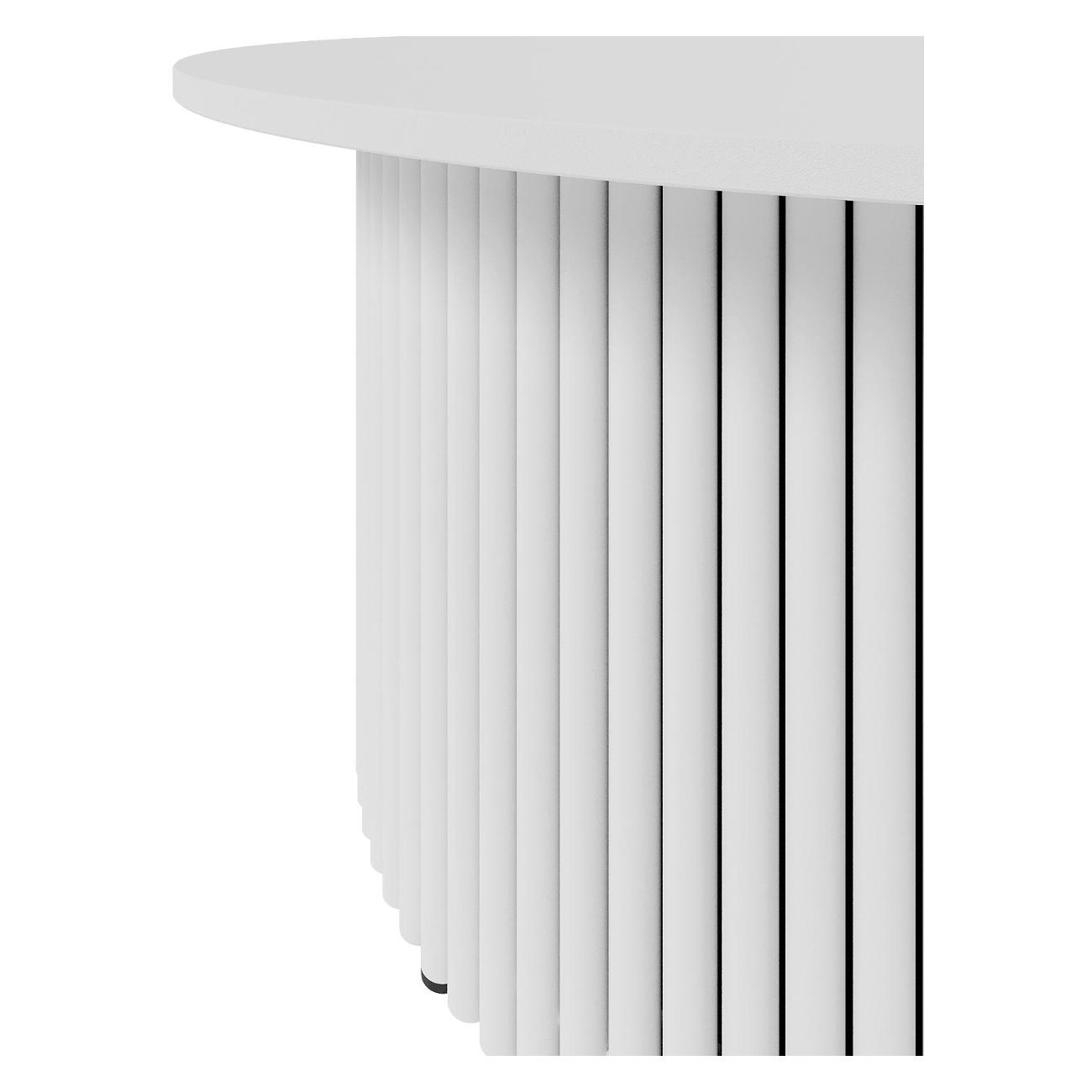 Столик журнальный GENGLASS TRUBIS Wood M белый