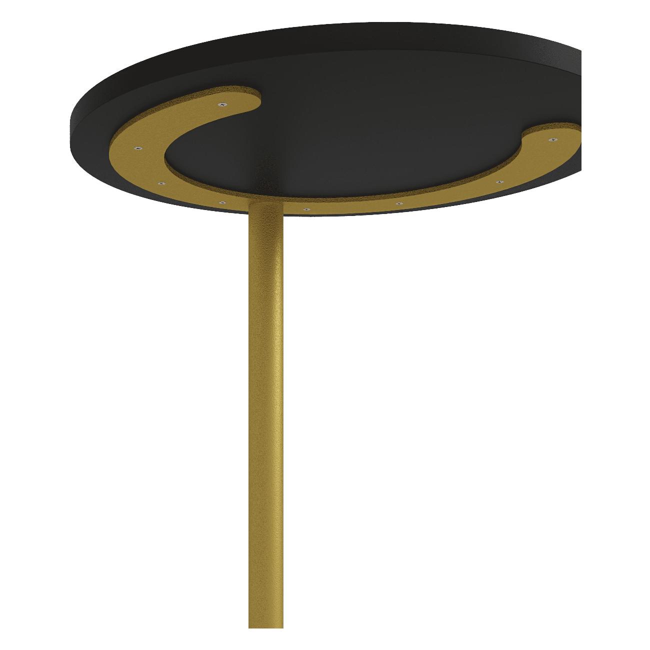 Столик журнальный GENGLASS HORSIX Wood S золотой