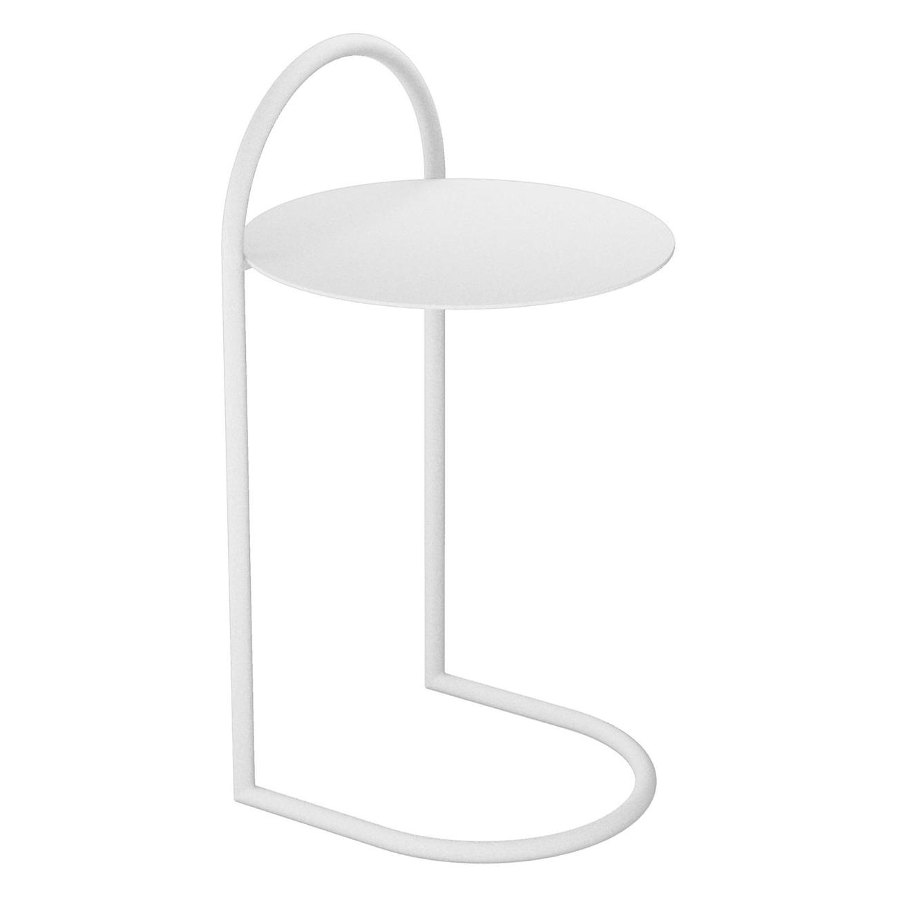 Столик журнальный GENGLASS EVEZER белый