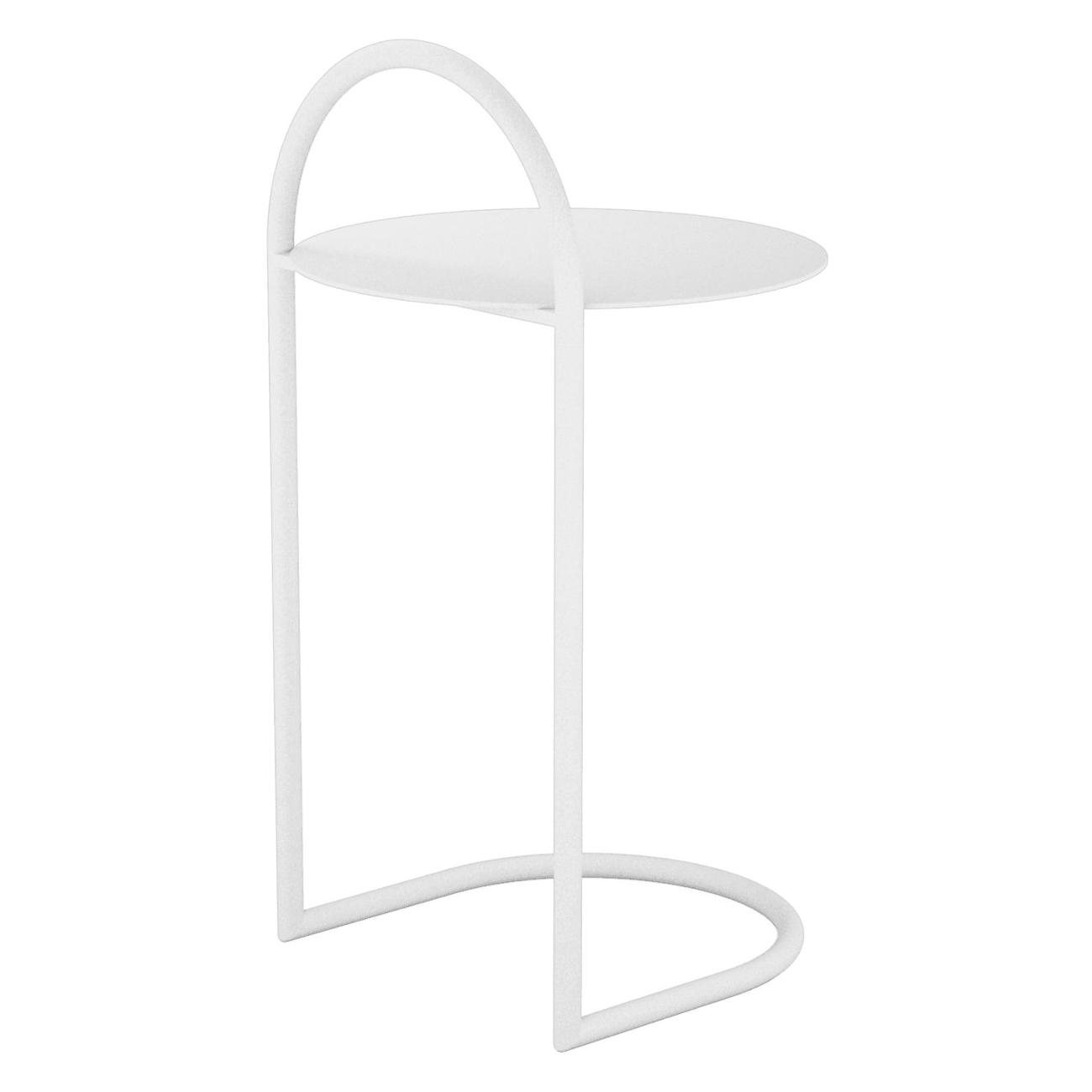 Столик журнальный GENGLASS EVEZER белый