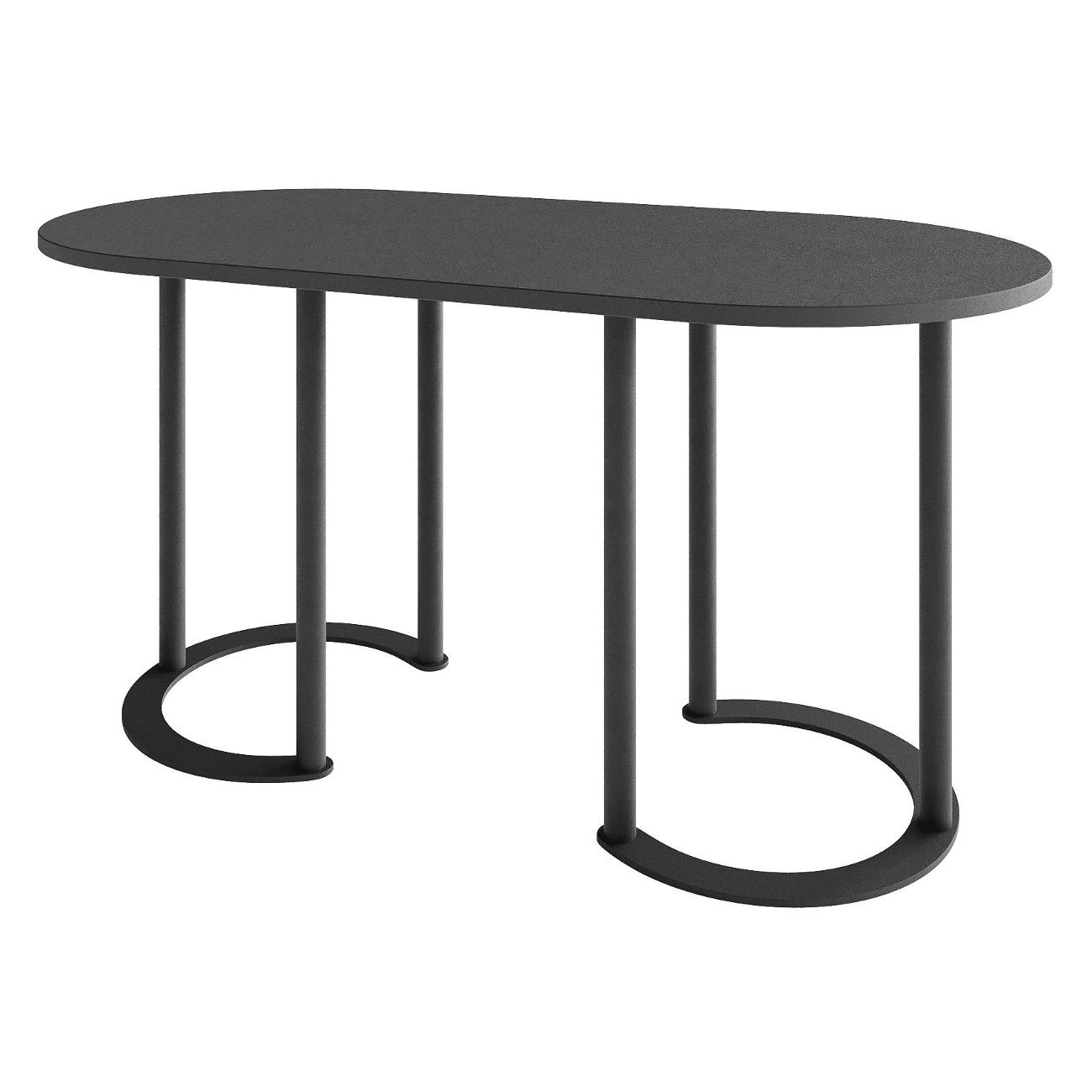 Столик журнальный GENGLASS DUHORSIX Low черный