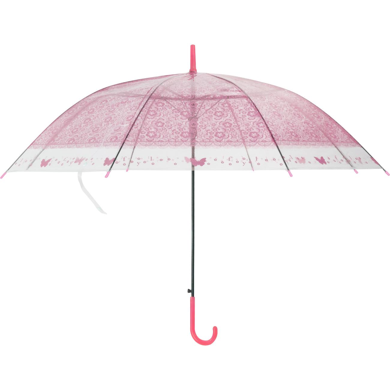 Зонт Рыжий Кот BASIC 90 трость розовый