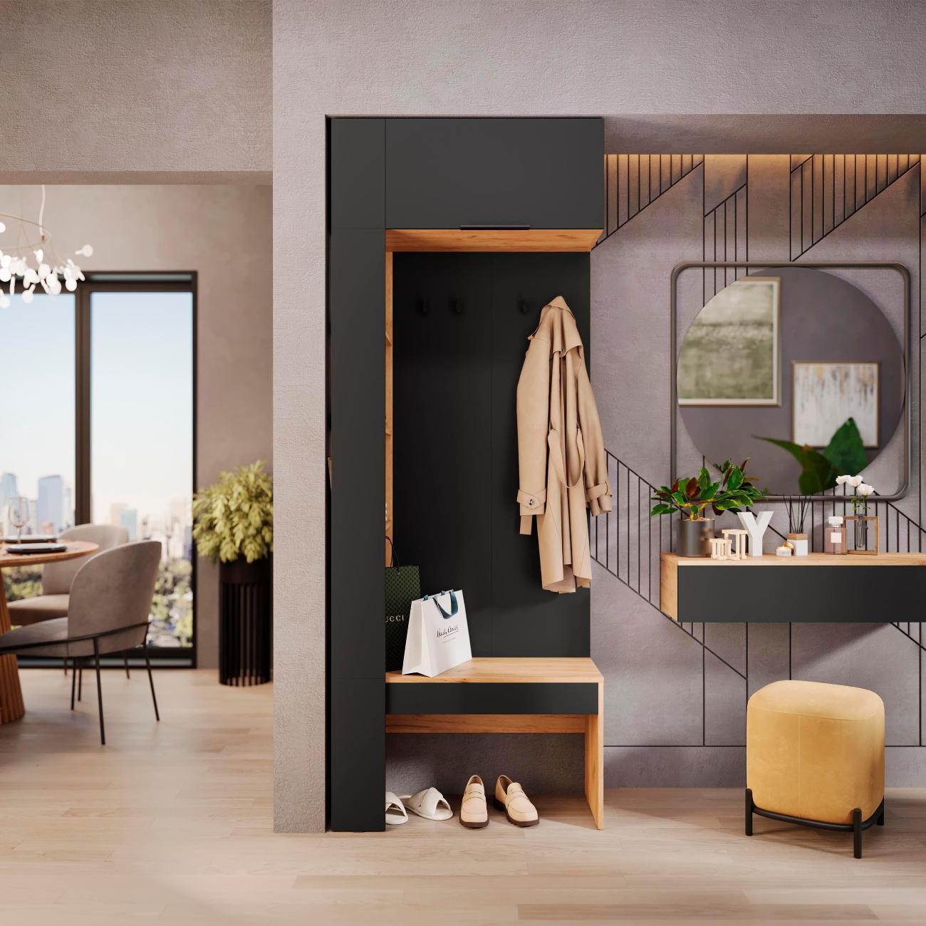 Шкаф для прихожей Трия секция Асти 253791