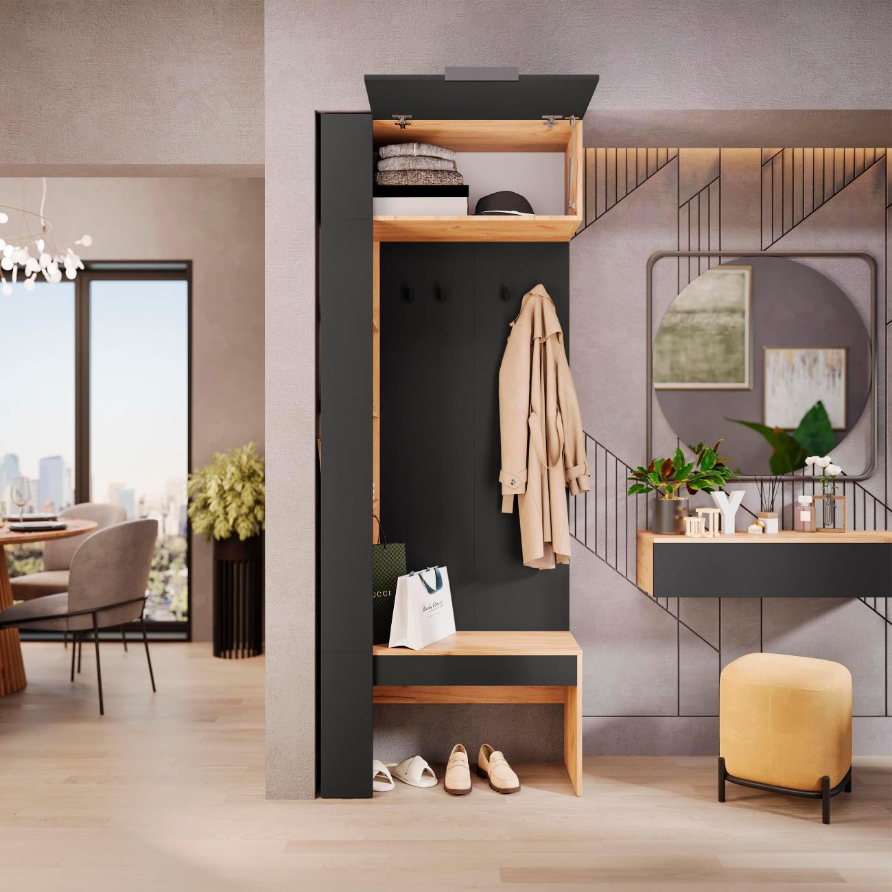 Шкаф для прихожей Трия секция Асти 253791