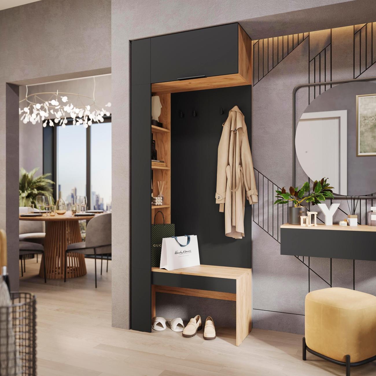 Шкаф для прихожей Трия секция Асти 253791