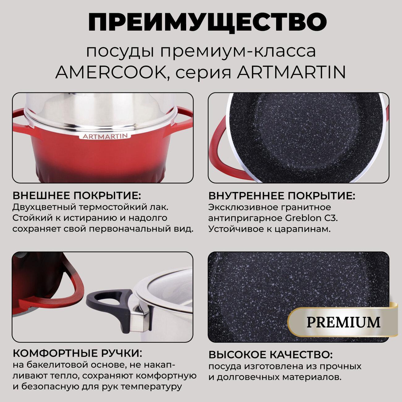 Кастрюля AMERCOOK AC0110710.26RD