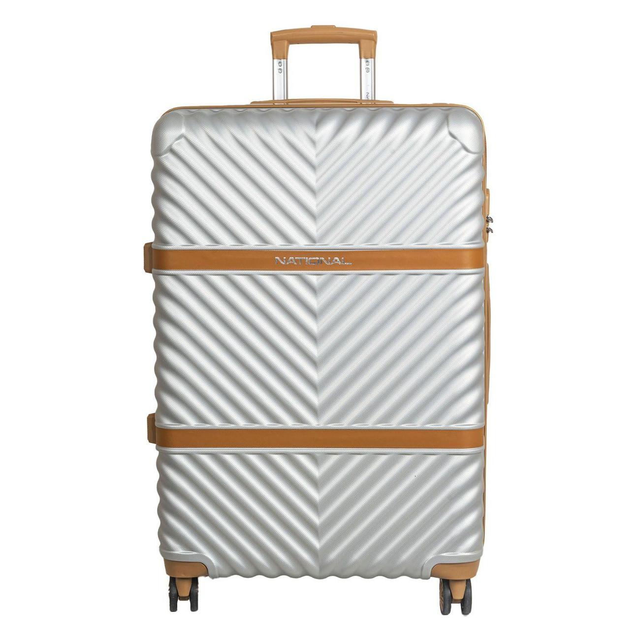 Чемодан National NLT108-M silver white