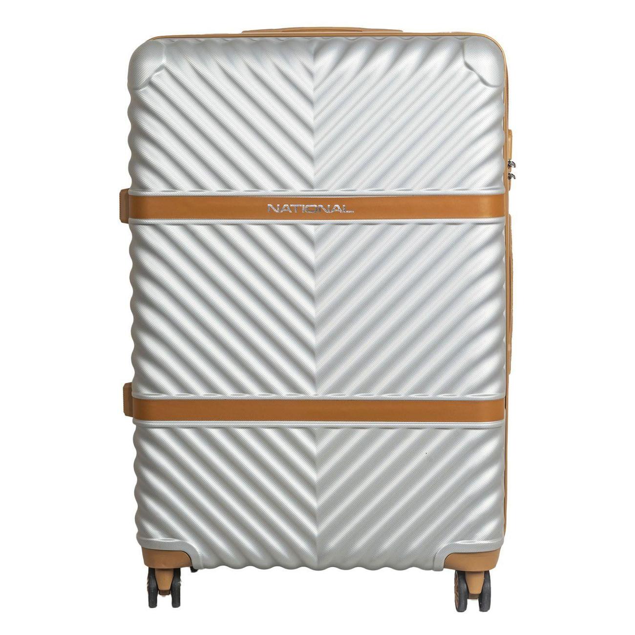 Чемодан National NLT108-M silver white