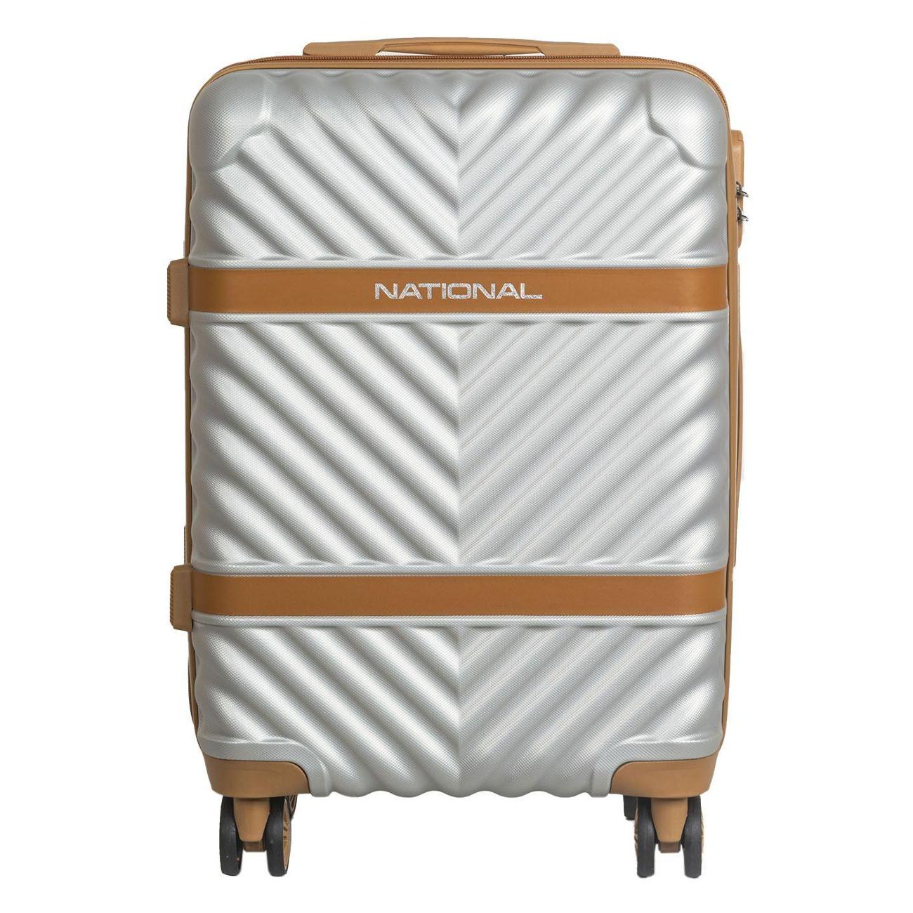 Чемодан National NLT108-S Silver White