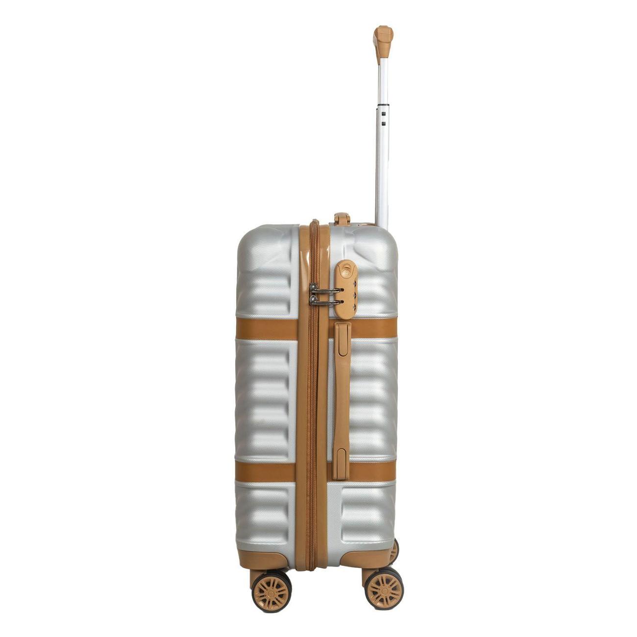 Чемодан National NLT108-S Silver White