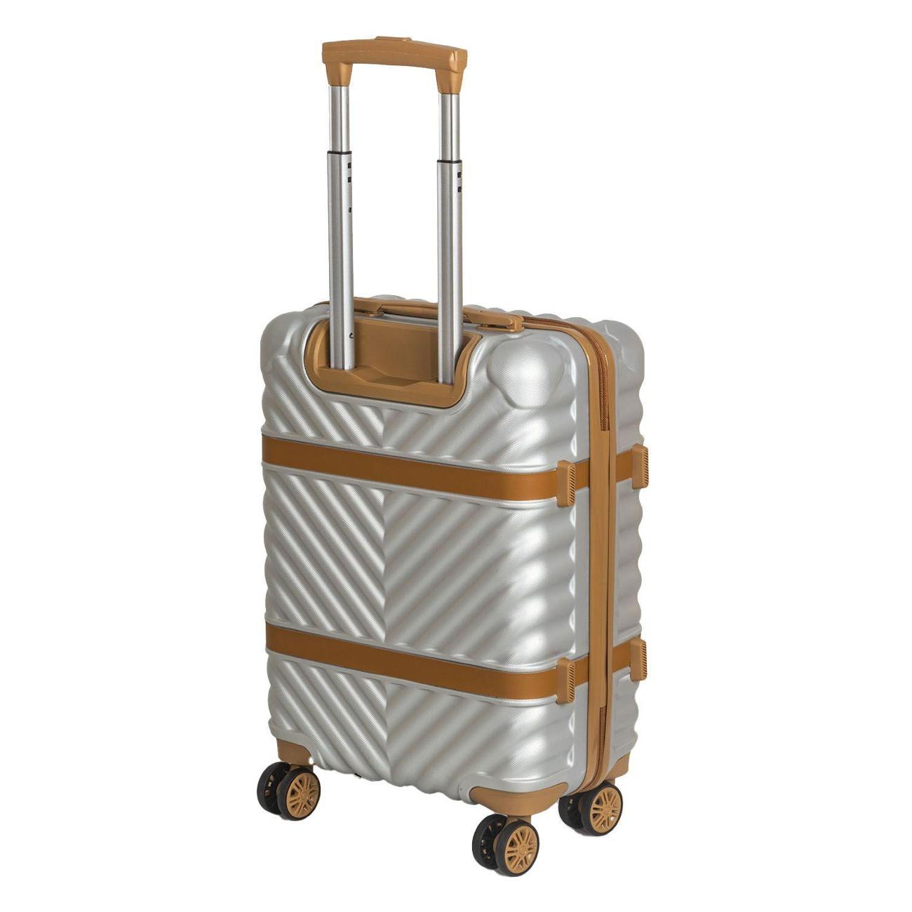 Чемодан National NLT108-S Silver White