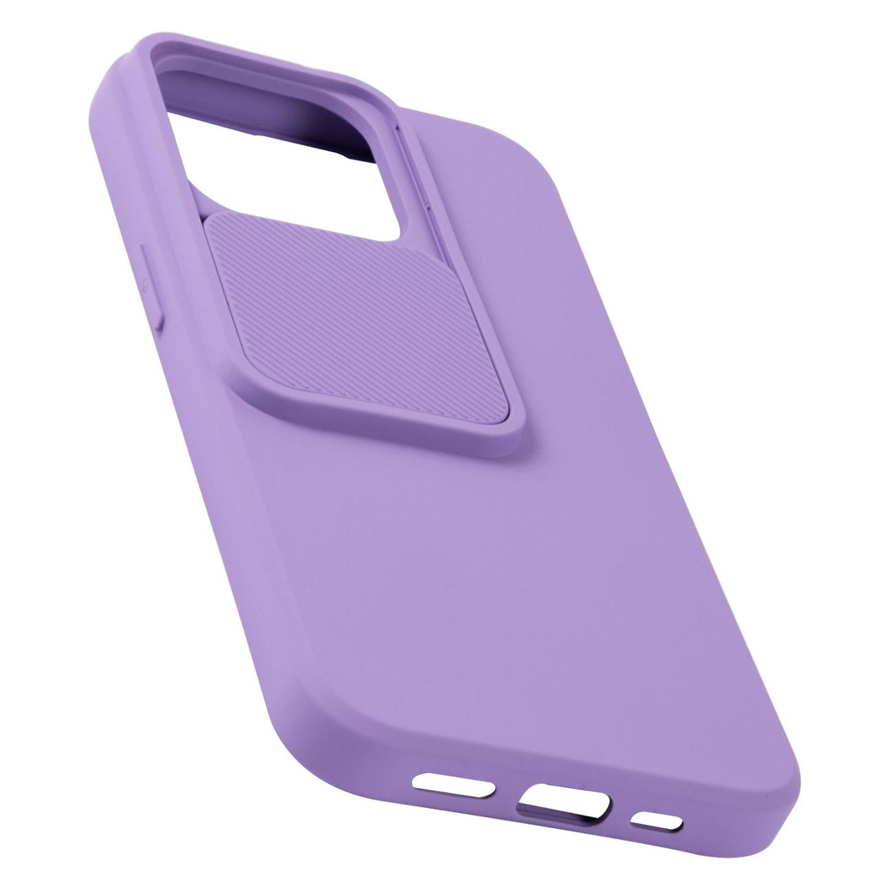 Чехол Unbroke для&nbsp;iPhone 13 Pro&nbsp;with camera slider фиолетовый