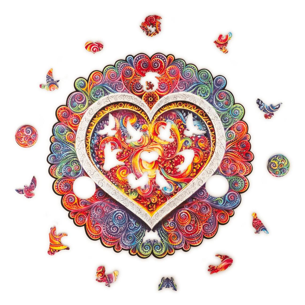 Пазл UNIDRAGON Осознанной Любви Мандала, размер M