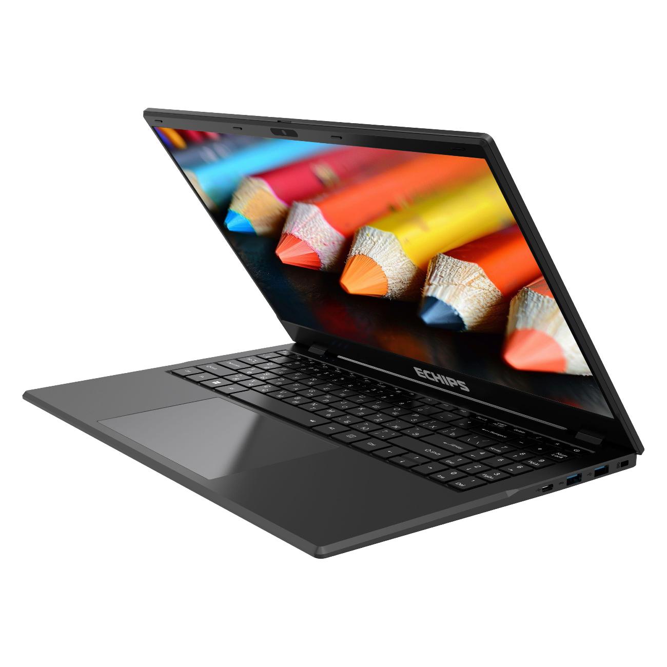 Ноутбук Echips Graphite 15.6" 1920x1080 IPS Intel Celeron N5095 8GB RAM SSD 256GB Win 11 Home