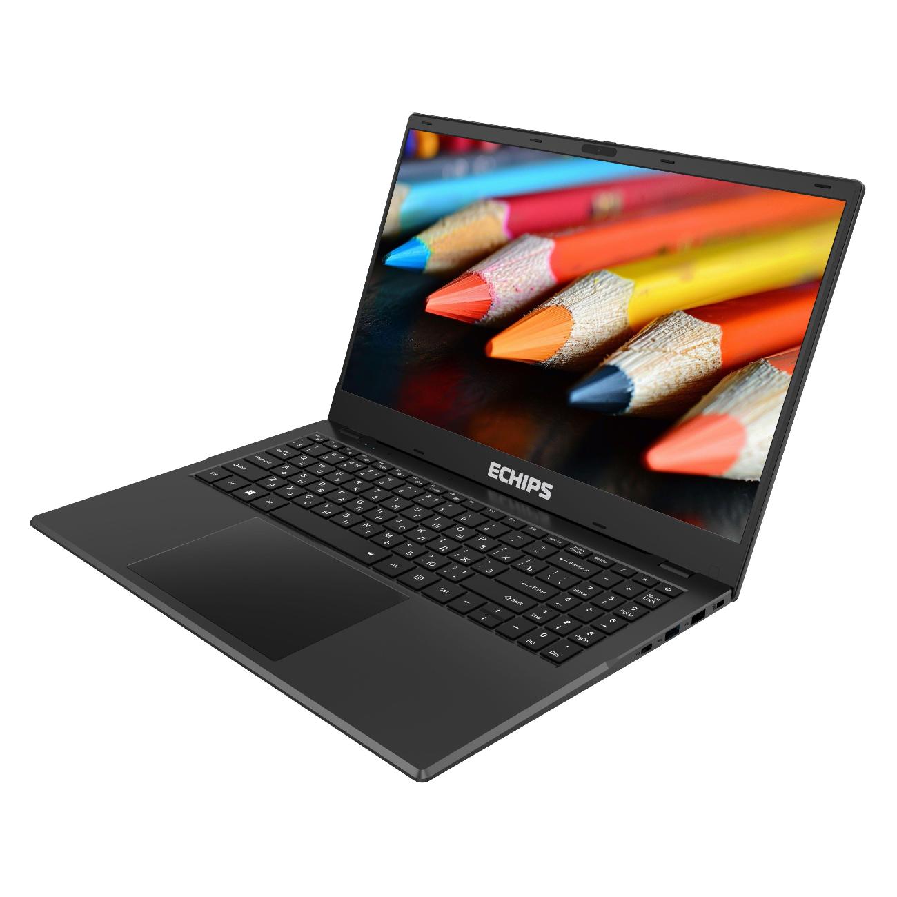 Ноутбук Echips Graphite 15.6" 1920x1080 IPS Intel Celeron N5095 8GB RAM SSD 256GB Win 11 Home