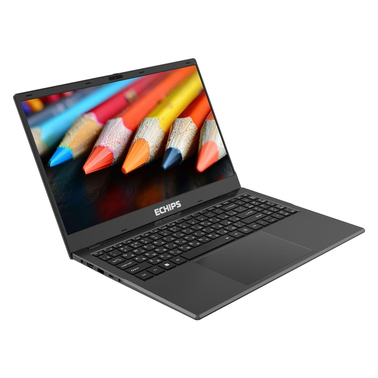 Ноутбук Echips Graphite 15.6" 1920x1080 IPS Intel Celeron N5095 16GB RAM SSD 512GB Win 11 Home