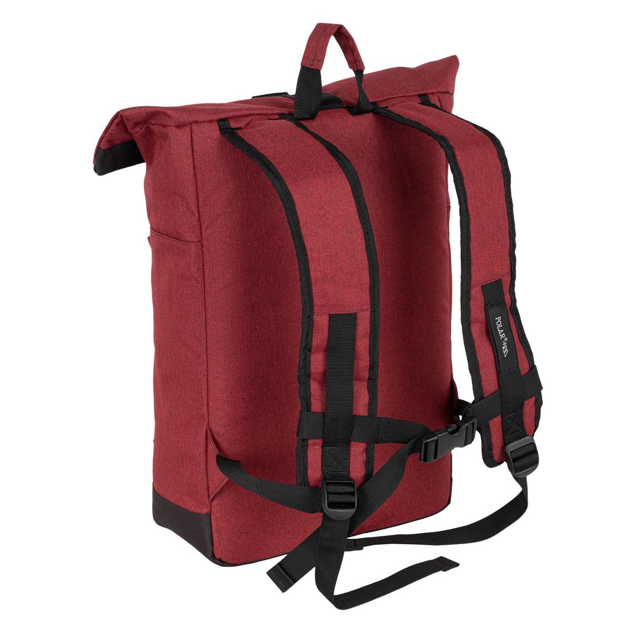 Рюкзак городской Polar школьный с клапаном Bordo П17008