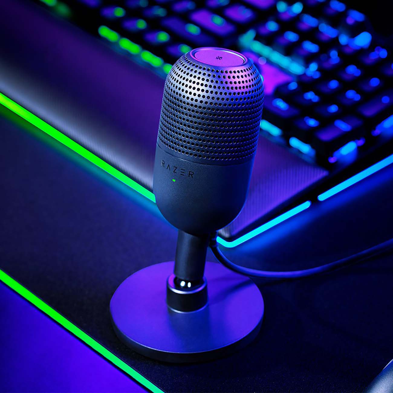 Игровой микрофон для компьютера Razer Seiren V3 Mini черный (RZ19-05050100-R3M1)