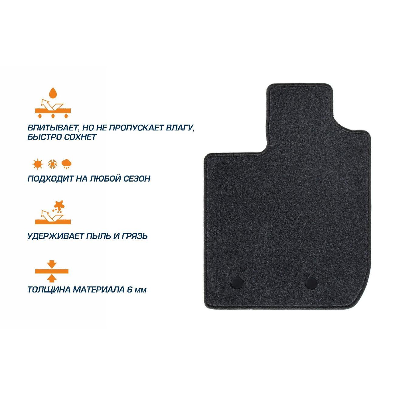 Коврик автомобильный AutoFlex Standard для Kaiyi X3 2023-н.в.