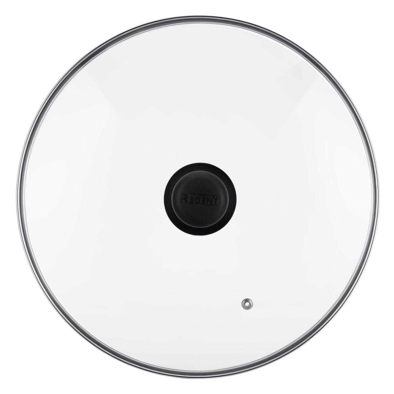 Крышка стеклянная 26см REGENT inox с пароотводом