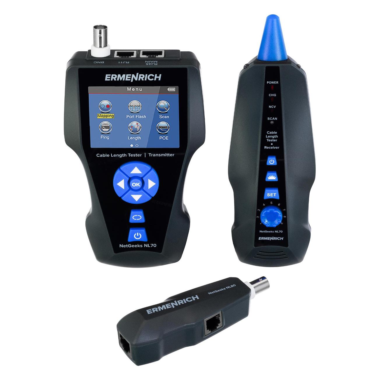 Кабельный тестер Ermenrich NetGeeks NL80 фото