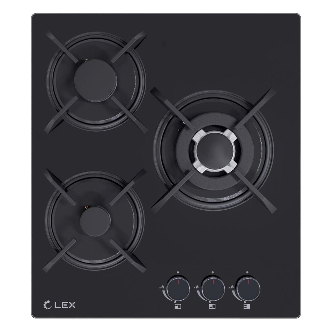 Встраиваемая газовая панель независимая LEX GVG 433 BBL фото