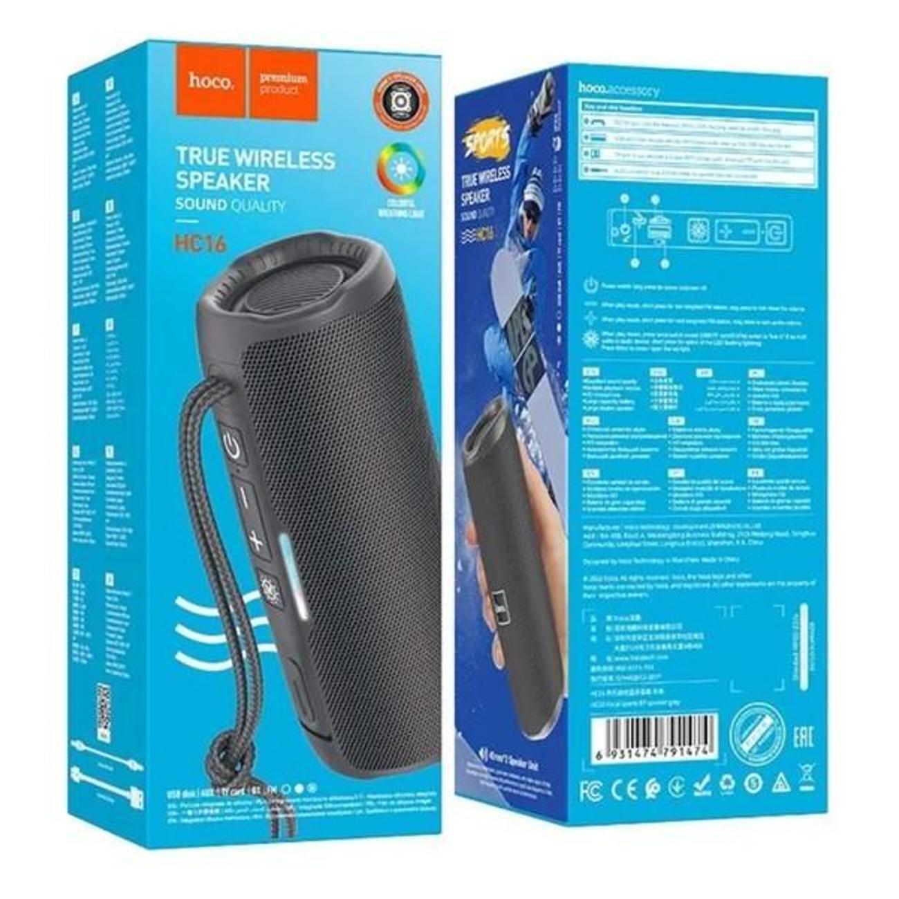 Беспроводная акустика Hoco HC16 серая
