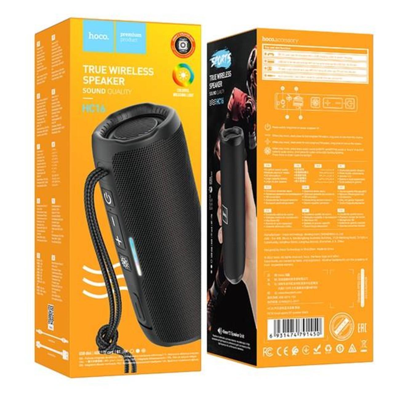 Беспроводная акустика Hoco HC16 черная